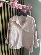 Koszula jeansowa pudrowy róż 