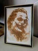 Obraz Joker – grawer laserowy na sklejce drewnianej A4, różne ramy