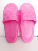 Klapki basenowe r 38 (24,5 cm) Lekki Pianka Eva Różowe Pink Znaczki