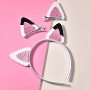 Opaska i 2 spinki do włosów motyw z bajki Koci Domek Gabi Panduś nowe