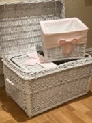 2x Koszyk średni Frenchy Grey 30x30x22cm baby d’Or