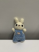 Pluszak na szydełku handmade królik 
