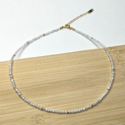 Naszyjnik Choker z kamieni naturalnych Księżycowy