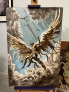 Upadek Ikara/Farby olejne na płótnie 