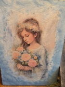 Anioł obraz decoupage 