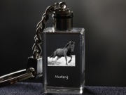 Mustang brelok sześcienny ŚWIECĄCY Koń