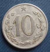 Moneta Czechosłowacja  10 Halerzy 1963