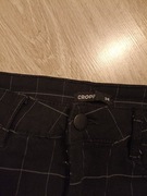Spodnie czarne w kratkę 