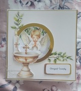 Kartka pop-up na Chrzest Święty 