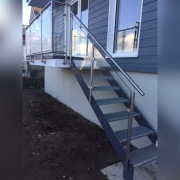 Schody zewnętrzne stalowe konstrukcje 