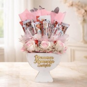 Kielich Komunijny ze słodyczami upominek, pamiątka 