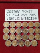 5zl 23szt z monetą Ratusz w Brzegu  mennicze 2014-2025