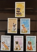 !!! GWINEA  PSY SZCZENIACZKI 6szt... KOMPLETNA_SERIA...CZYSTE**!!!