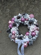 Wianek świąteczny bożonarodzeniowy sztuczny 