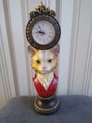 Zegar stylizowany kot