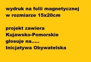 Magnes na samochód- INICJATYWA OBYWATELSKA 15x20cm