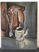 Obraz olejny, Biały dzban i cegła