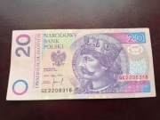 20 zł 1994 rok seria GE