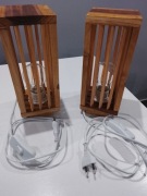 Drewniane Lampki nocne własnoręcznie wykonane 