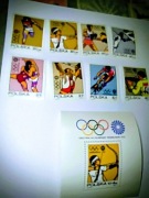 Pełna seria znaczków Igrzyska XX Olimpiady Monachium 1972