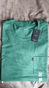 Levi's zielony trawiasty t-shirt rozm XL jak L/XL