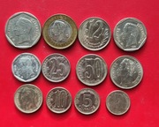 WENEZUELA zestaw 12 monet każda inna każda inna