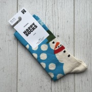 Bawełniane skarpety świąteczne Happy Socks Jumbo Snowman 36-40 P003818 crew