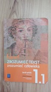 Nowe Zrozumieć tekst zrozumieć człowieka. 1.1. WSiP