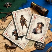 Karty do gry . 54 szt. w talii .Motyw- przygody morskie.