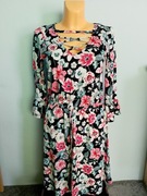 Bodyflirt Rozkloszowana sukienka w kwiaty rozm.34
