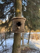 Rękodzielnicza budka lęgowa dla ptaków unikatowa