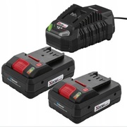 Zestaw 2 Akumulatory Parkside 20V PAPS 4Ah Smart BT + ładowarka 4,5A 120W