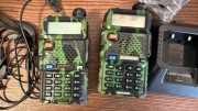 Zestaw 2x Baofeng UV-5R Moro | 6 Słuchawek | USB