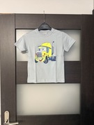 T-shirt chłopczyk szary z nadrukiem nowy rozmiar 122