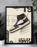 Plakat A3 Travis Scott x Air Jordan 1 High OG