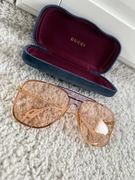 Okulary przeciwsłoneczne Gucci GG 0739S pomarańczowe