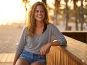 Szara Ażurowa Narzutka Kimono H&M S, Luźny Sweterek Siatka Boho