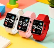 Zegarek cyfrowy pasek czerwony