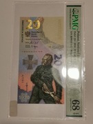 Banknot 20 złotych 2020r. Bitwa Warszawska 1920, PMG 68