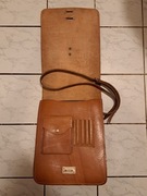 Torba raportówka vintage PRL - 100% skóra 