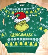 18* the Grinch Świąteczny sweter 10/11 lat_ 140/146 cm