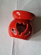 Kominek na Olejek Zapachowy – Ceramiczny, Kolor Czerwony