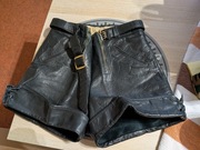 Niemieckie spodenki skòrzane bawarskie chłopięce vintage