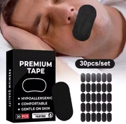 Premium tape na noc taśma do spania na usta plastry czarny 30 sztuk