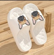 Klapki 39/40 unisex miękkie lekkie bardzo wygodne Buldog francuski 