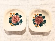 2 talerzyki  Fajans, Włocławek 