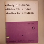 Etiudy dla dzieci na fortepian - Stanisław Raube - zeszyt nr 2