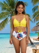 Nowy dwuczęściowy strój kostium kąpielowy plażowy JFAN XL