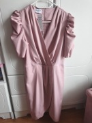 Nowa sukienka Miluna L/XL pudrowy róż komunia chrzest