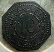 10 Pf BIELITZ Krieger Verein (Bielice)